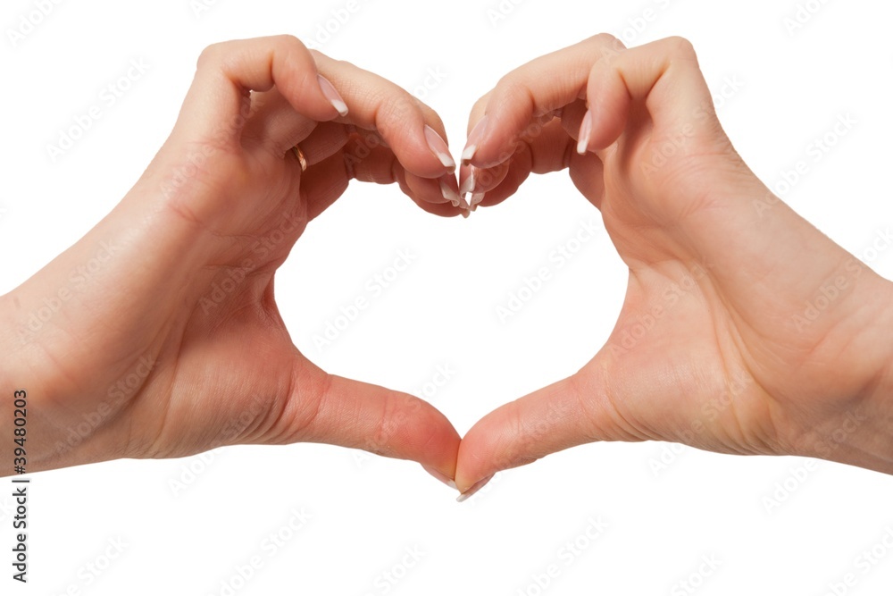 Hand love heart texture background Hand love heart texture background