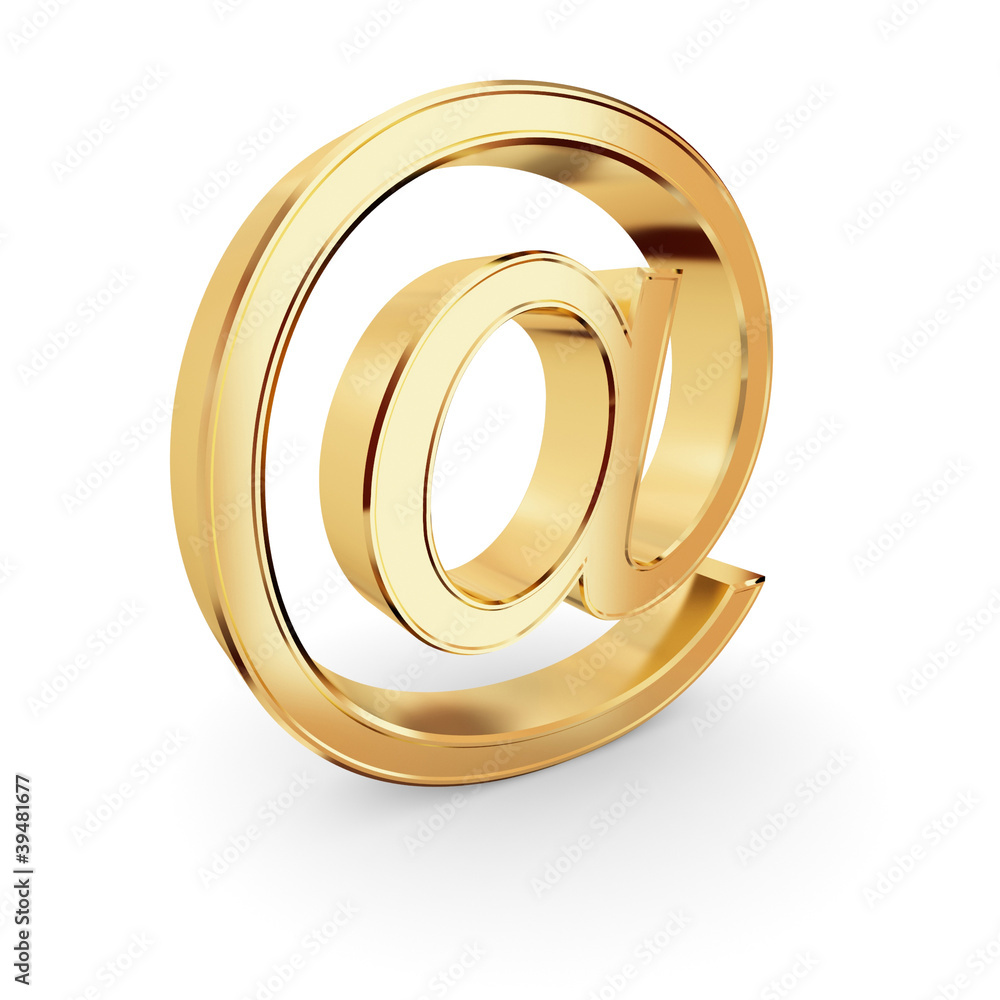Golden email sign Golden email sign