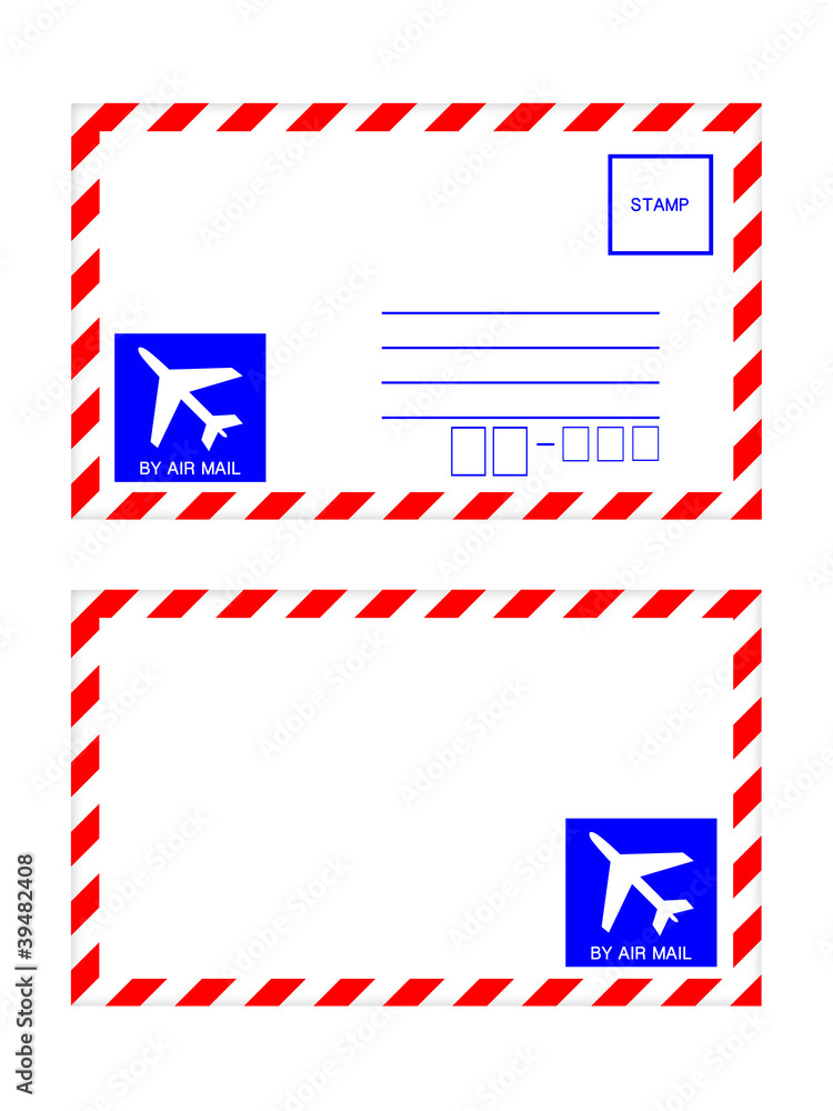 Air Mail on white background Air Mail on white background