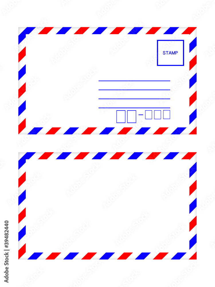 Air Mail on white background Air Mail on white background