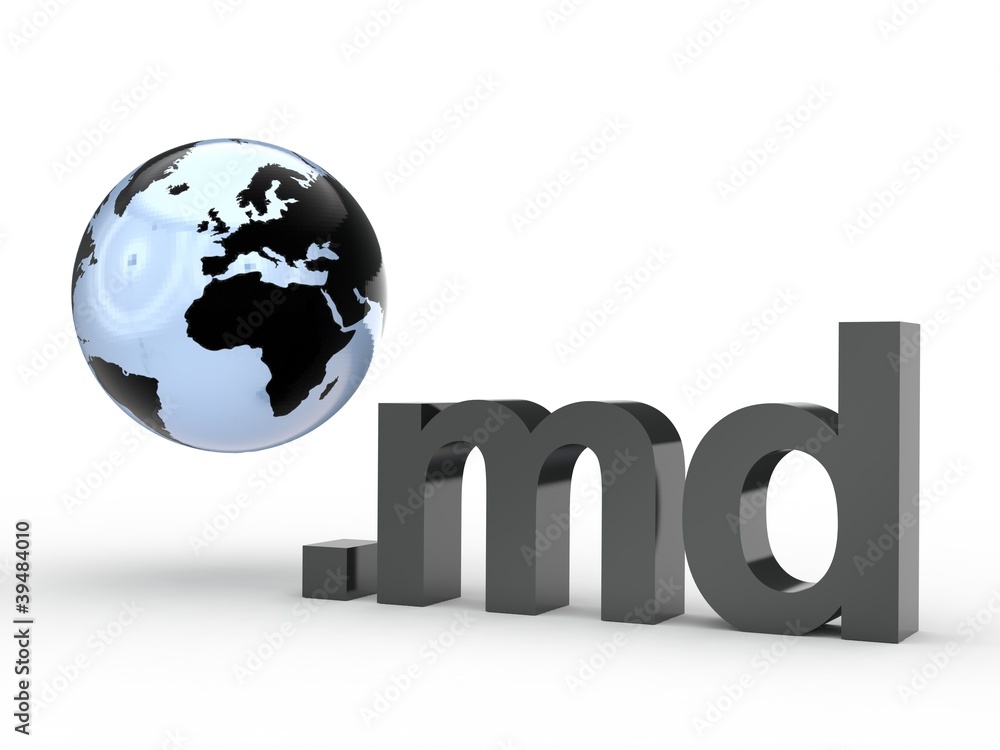 3D Domain md mit Weltkugel