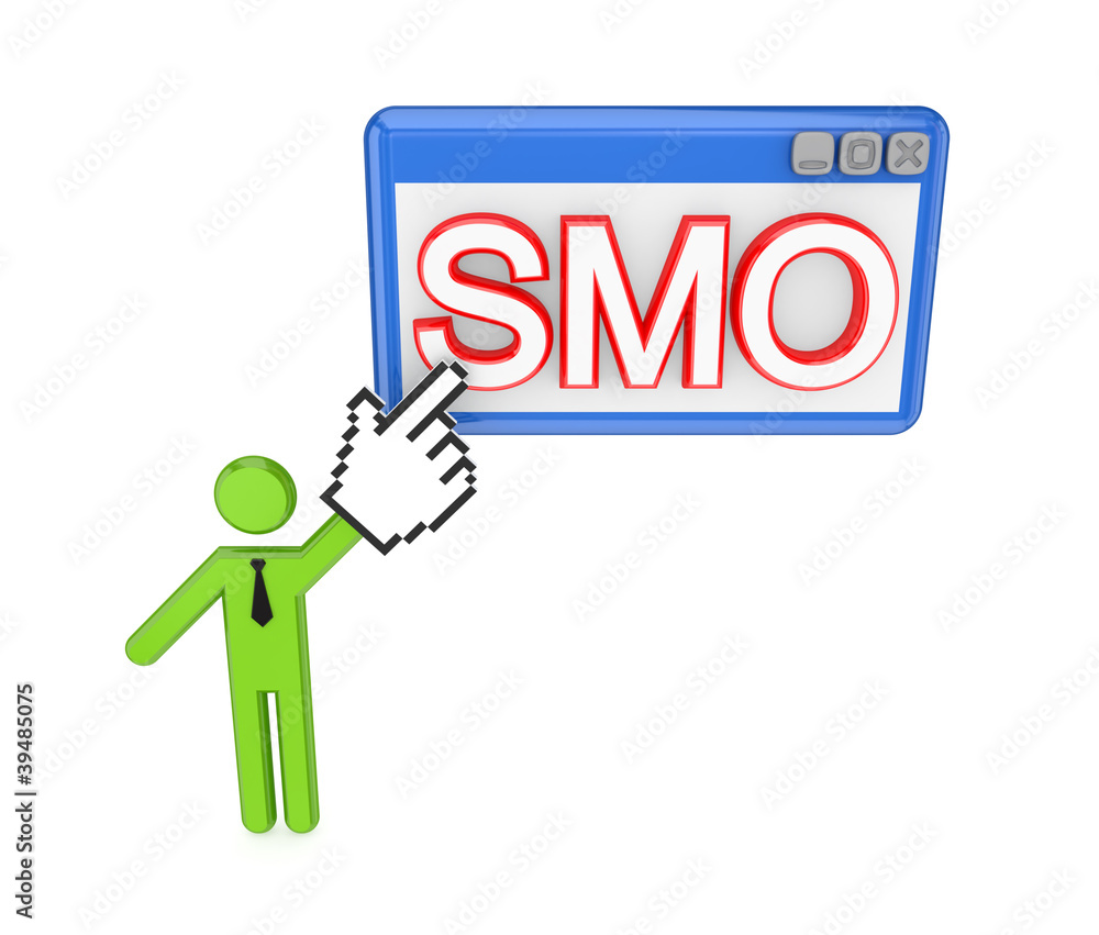 3d small person pointing on a PC window 3d small person pointing on a PC window