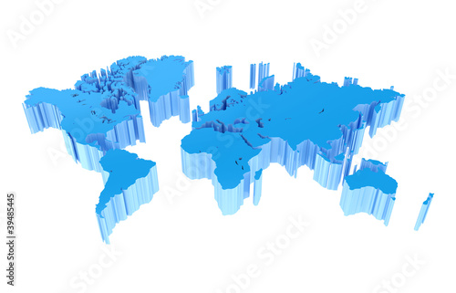 Wallpaper Mural Salient world map. Torontodigital.ca
