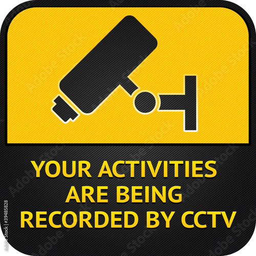 CCTV pictogram, video surveillance sign