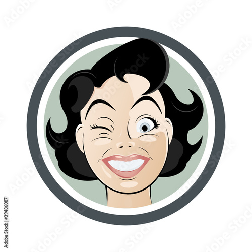 retro woman