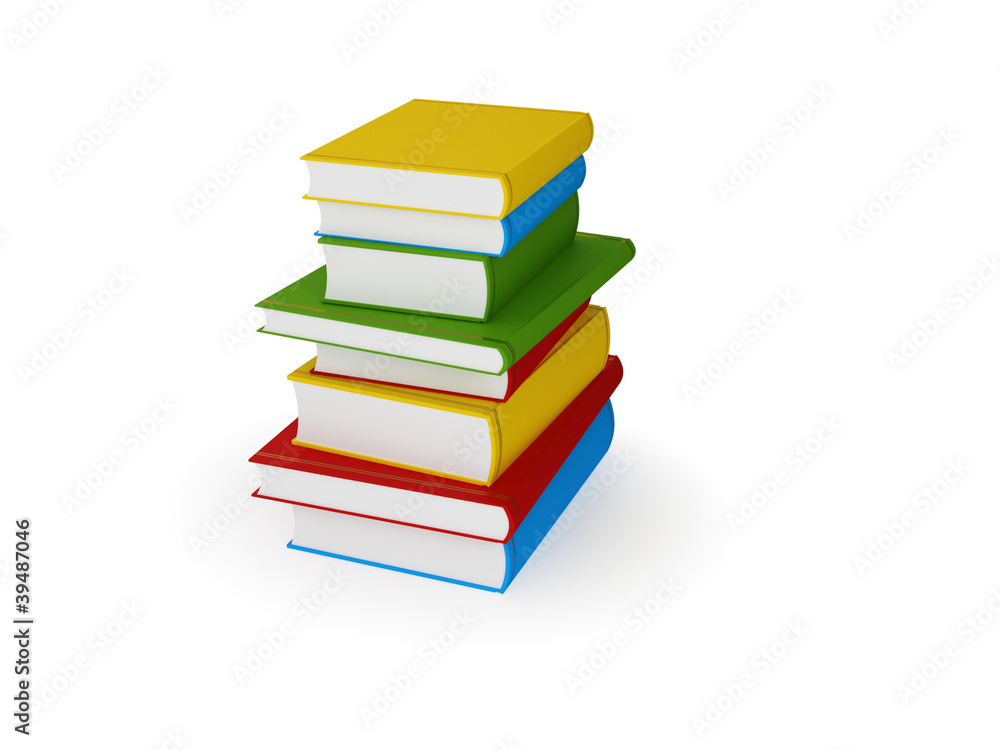 Stack of colorful books. Stack of colorful books.