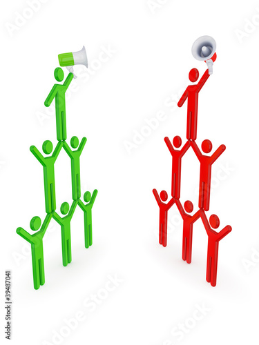 Wallpaper Mural 3d small people pyramid. Torontodigital.ca