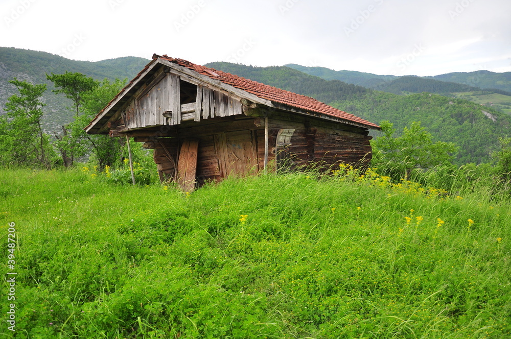 wooden hut in anatolia wooden hut in anatolia