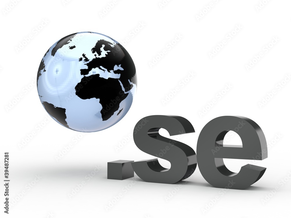 3D Domain se mit Weltkugel 3D Domain se mit Weltkugel