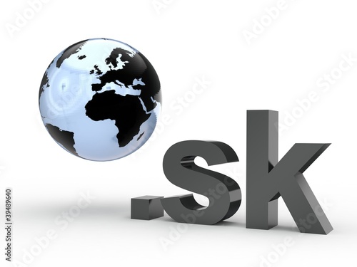 Tableau sur toile 3D Domain sk mit Weltkugel