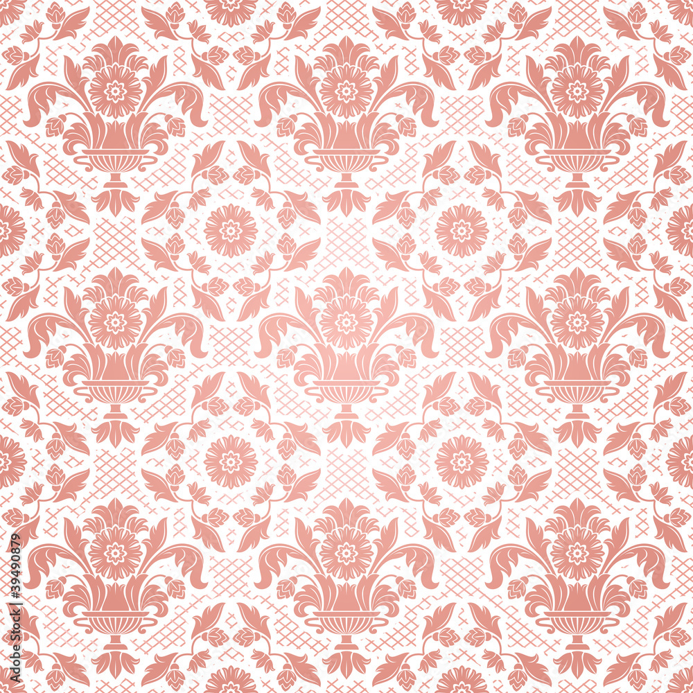 Lace background, pink ornamental flowers Lace background, pink ornamental flowers