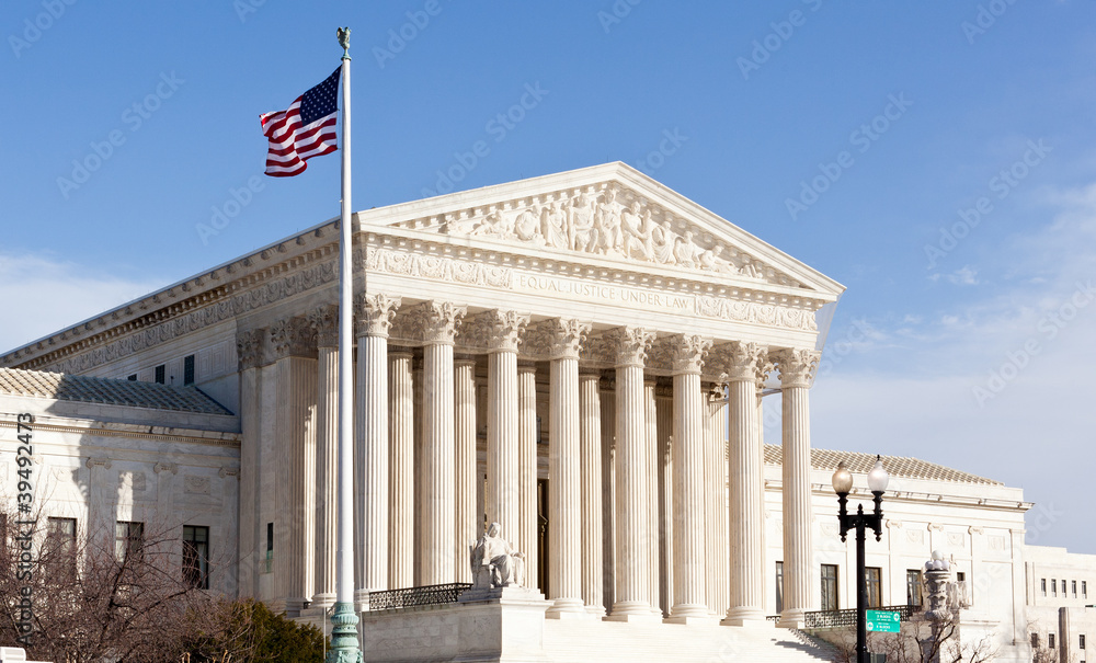 Supreme Court Washington DC USA - obrazy, fototapety, plakaty 