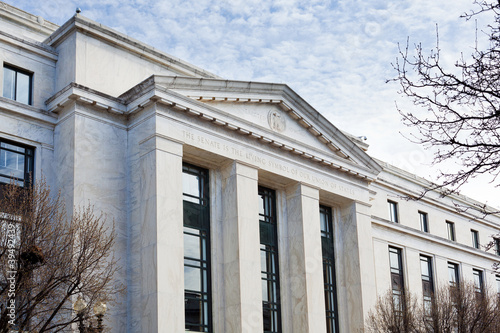 Photography Dirksen Senate office building facade Washington