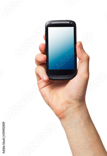 Cell phone in male hand