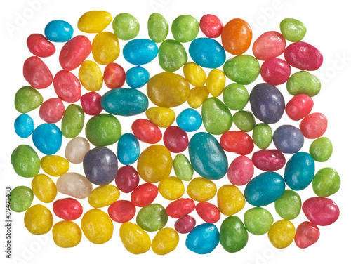 Multicolor bonbon sweets (ball candies) food background, closeup