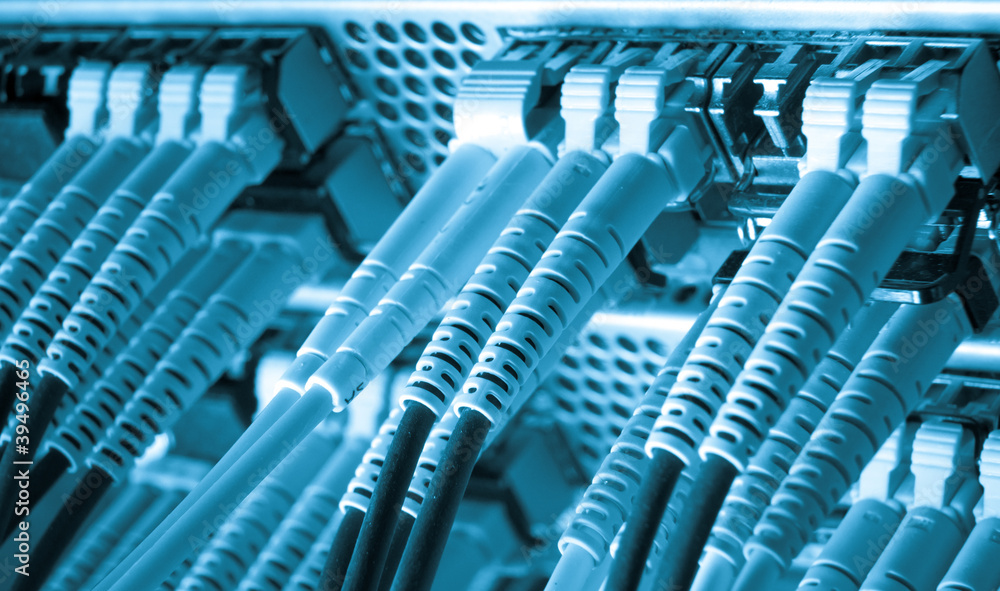 Fototapeta premium network cables