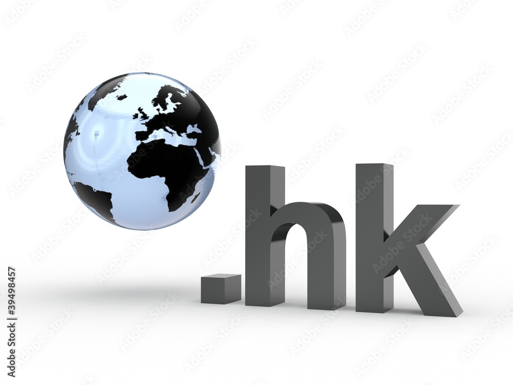 3D Domain hk mit Weltkugel