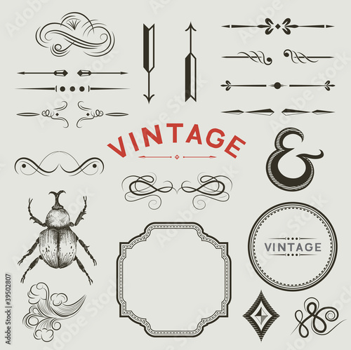 Vintage Vector Elements