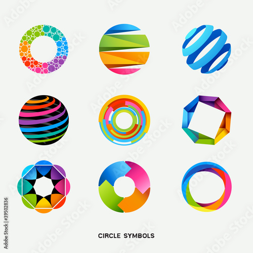 Circle Design Symbols Collection