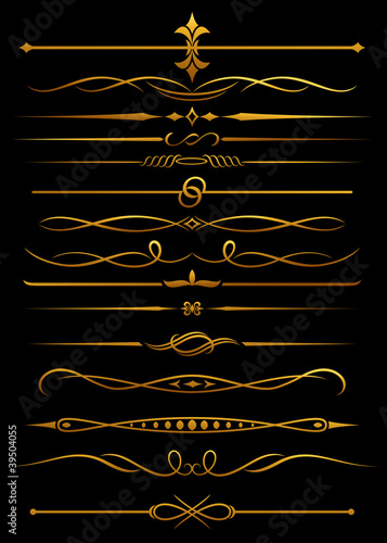 Golden borders and dividers