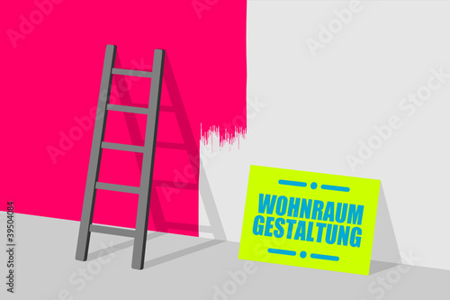 leiter an wand wohnraum gestaltung I