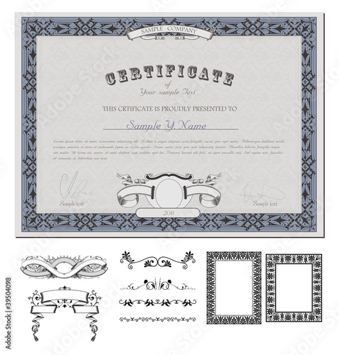 certificate or coupon template