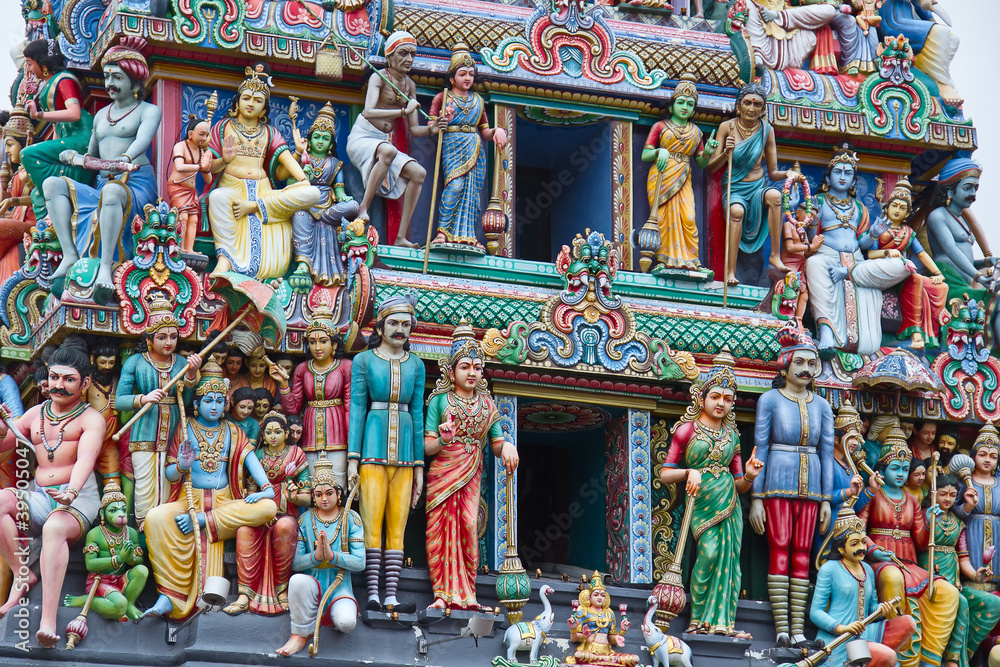 Fototapeta premium Hindu temple in Singapore