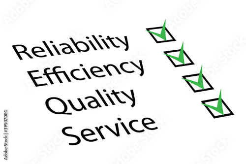 Reliability, Efficiency, Quality, Service