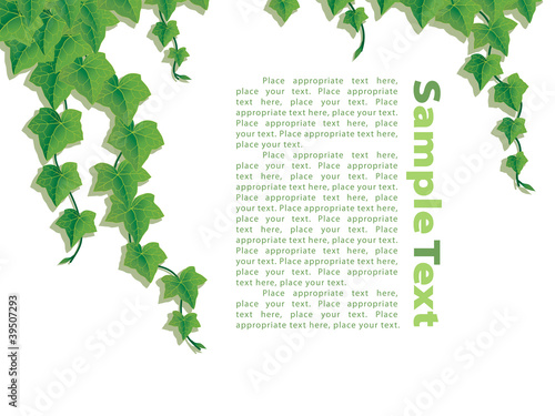 Template with ivy's sprouts