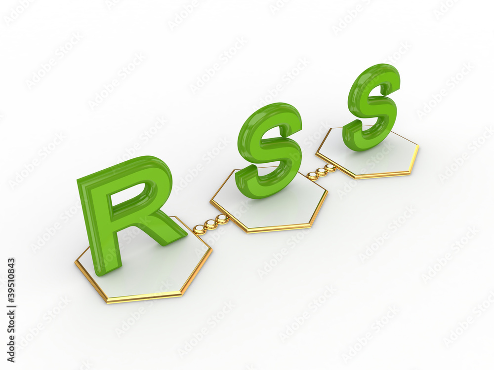 RSS concept. RSS concept.