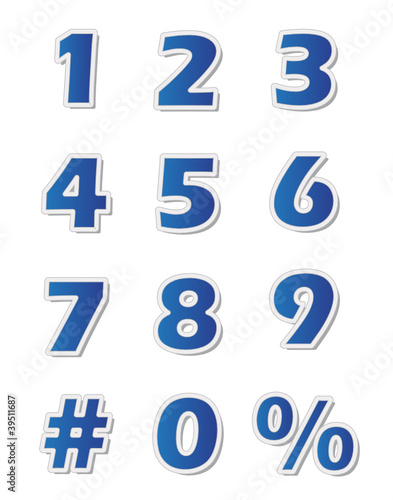 Blue Numbers