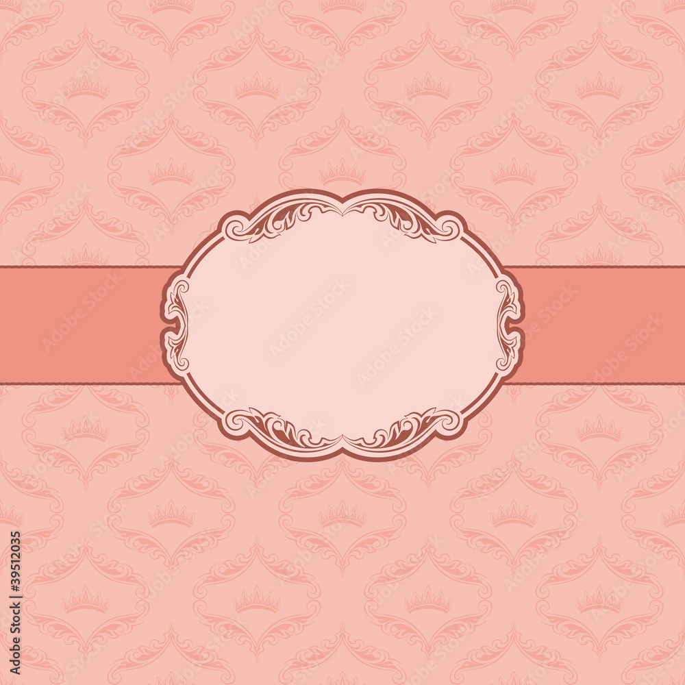 Template frame design for greeting card . Template frame design for greeting card .