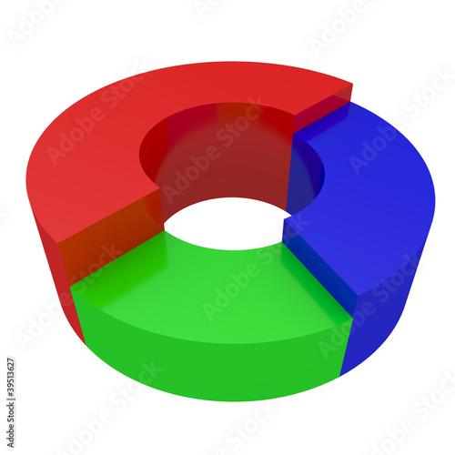 Round colored diagram