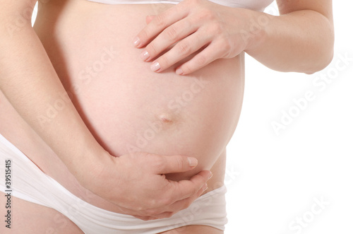 Pregnant woman with beautiful belly