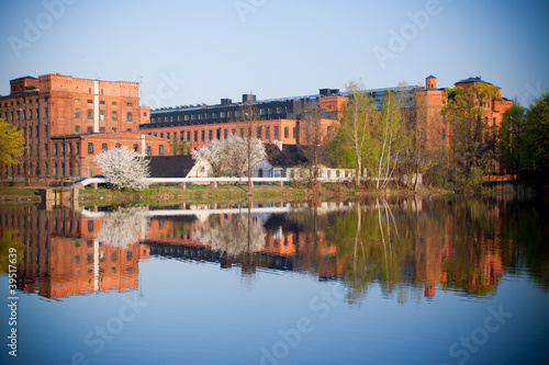 old factory in Lodz Poland photo