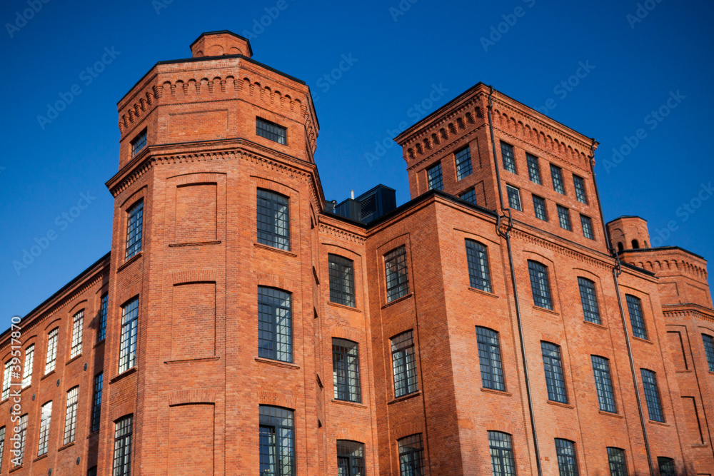 Fototapeta premium old factory in Lodz Poland