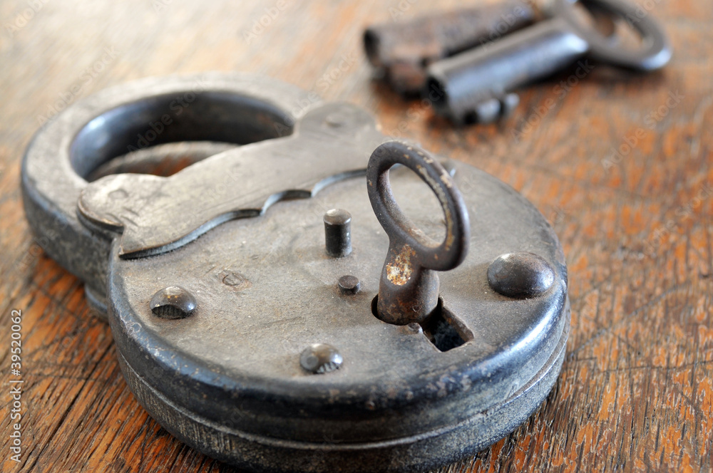 padlock and key padlock and key