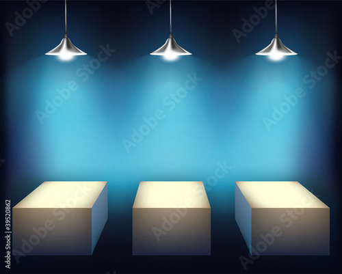 Exhibit. Vector illustration.