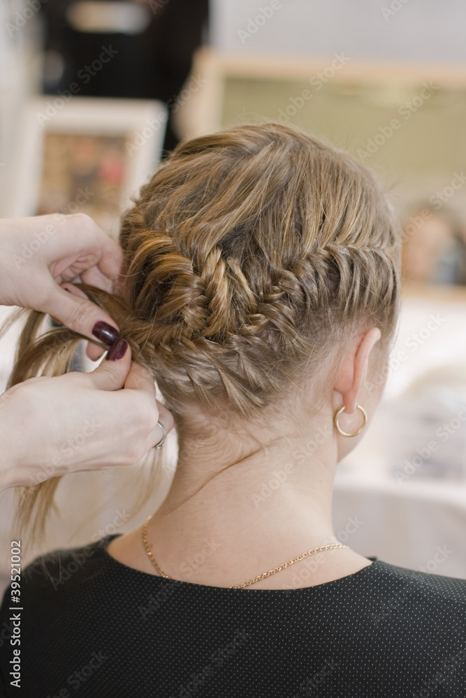 Naklejka premium Braiding