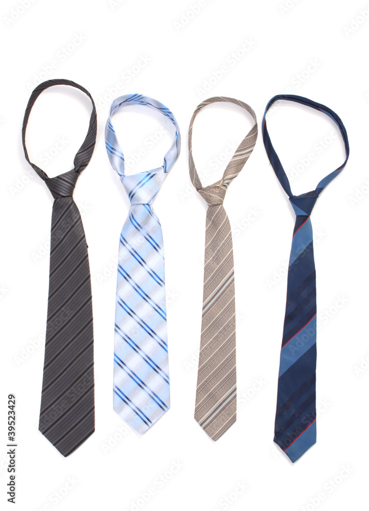 ties isolated on white ties isolated on white