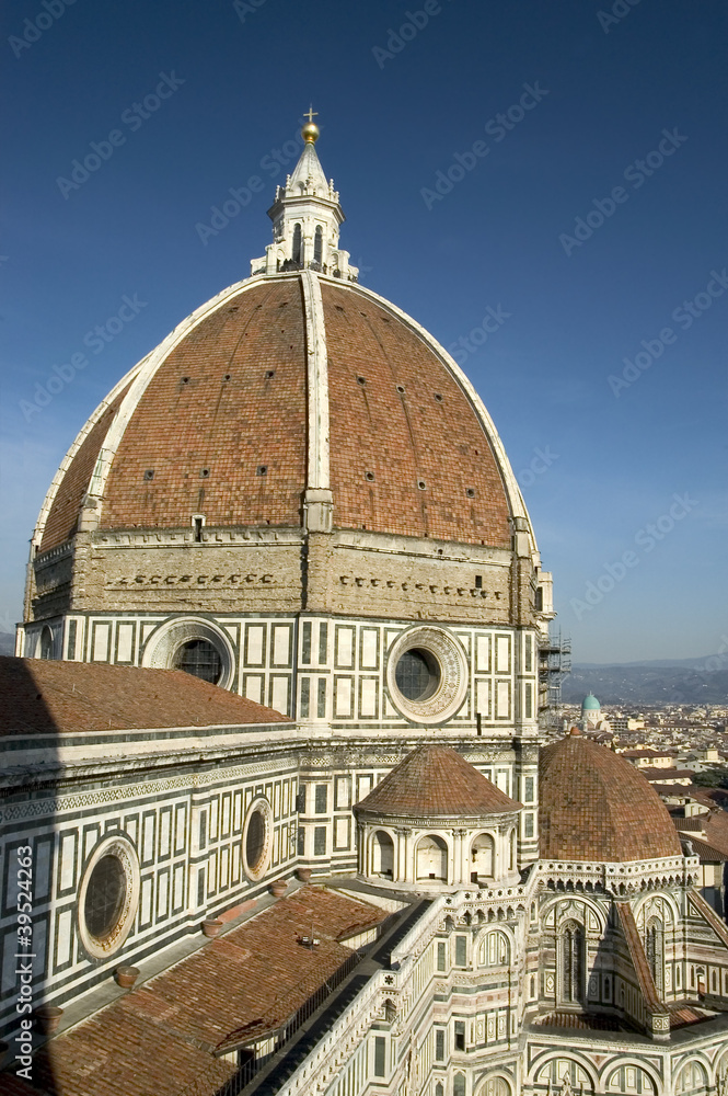 View of Basilica di Santa Maria del Fiore Dome ,Florence, Italy