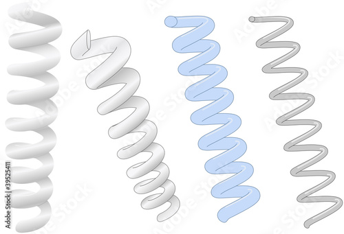 Industrial springs coil drawings collection