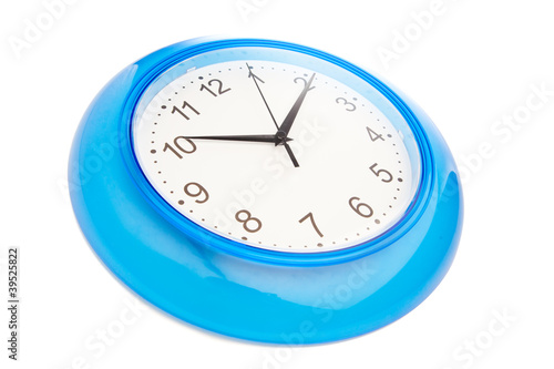 blue office clock