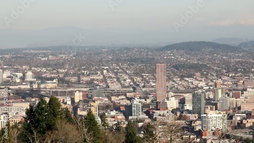 Wallpaper Mural Portland Oregon Downtown Cityscape 1080p Panning Torontodigital.ca