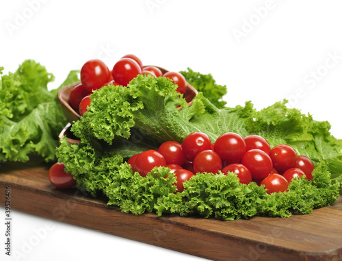 Tomatoes And Salad Leaves