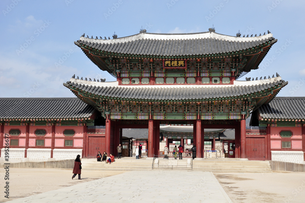 Naklejka premium Korea - Palast Gyeongbokgung