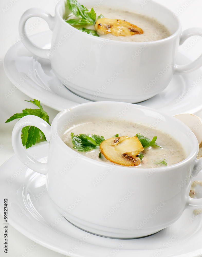 Mushroom soup with parsley Mushroom soup with parsley