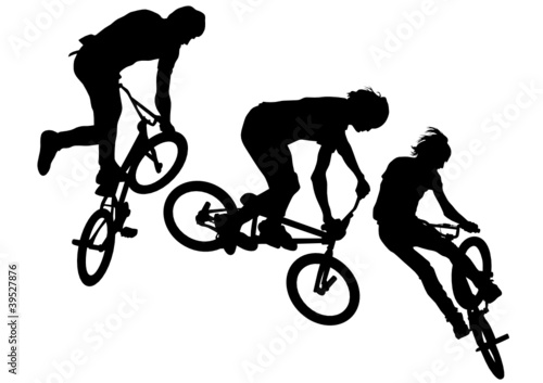 Extreme cyclist sportmans