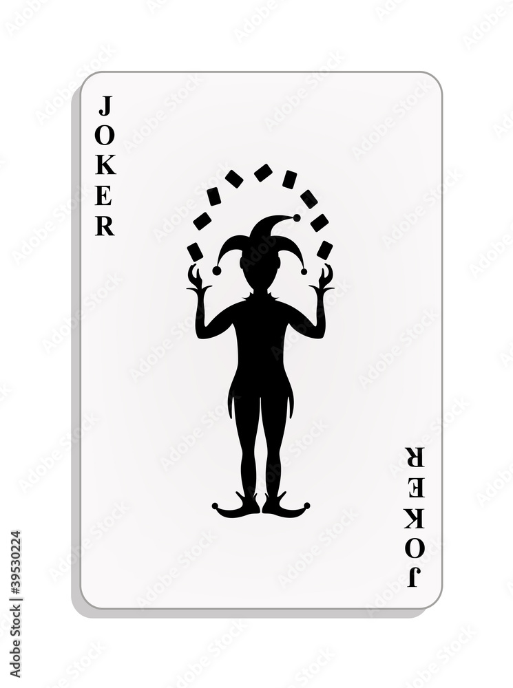 Naklejka premium Playing card - Joker