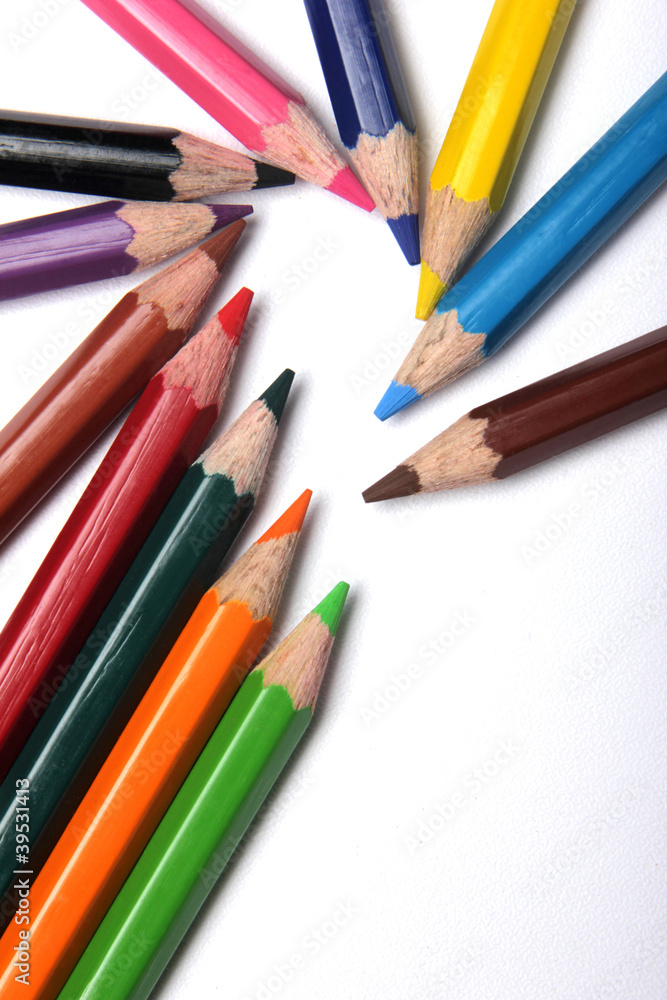 Multicolored pencils Multicolored pencils